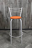 Стілець барний, для барної стійки, для кафе, високий стілець, металевий барний стілець, стілець для бара, фото 2