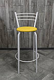 Стілець барний, для барної стійки, для кафе, високий стілець, металевий барний стілець, стілець для бара, фото 4