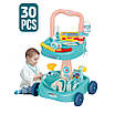 Ігровий набір лікаря ветеринара для дітей з візком 30 деталей стетоскоп шприц пульсоксиметр крапельниця інтерактивна гра, фото 4