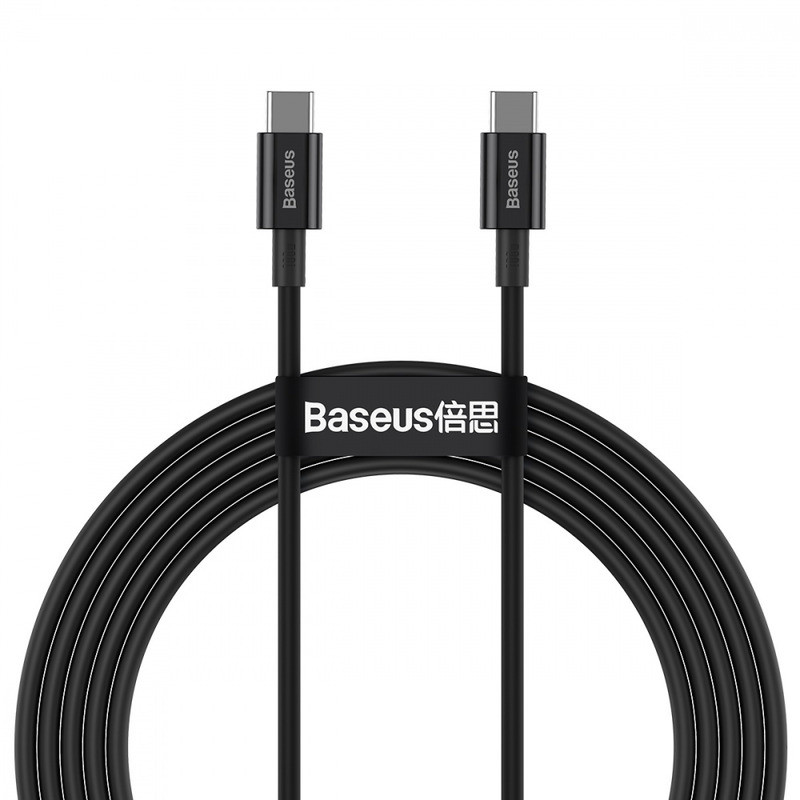 Кабель Baseus Type-C Superior Series Fast Charging Data Cable 100W 2m, Black (CATYS-C01)