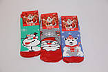 Детские носки махровые новогодние для малышей х/б НЛ 14-16 м-6 мишка,Santa,снеговик, фото 2