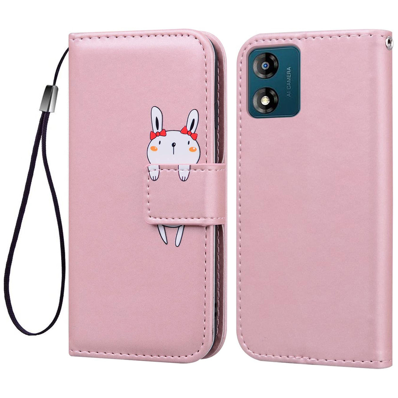 Чохол-книжка Animal Wallet для Motorola E13 Rabbit