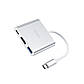 USB-хаб HOCO HB14 Easy use Type-C adapter(Type-C to USB3.0+HDMI+PD) Silver, фото 4