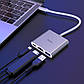 USB-хаб HOCO HB14 Easy use Type-C adapter(Type-C to USB3.0+HDMI+PD) Silver, фото 9