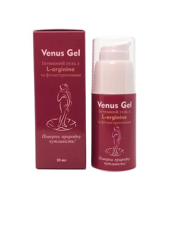 Лубрикант на водній основі з L-arginine і фітоестрогенами Venus Gel, 30 мл