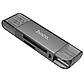 USB-хаб HOCO HB39 USB/Type-C 3.0 high-speed card reader Metal Gray, фото 6