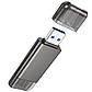 USB-хаб HOCO HB39 USB/Type-C 3.0 high-speed card reader Metal Gray, фото 7