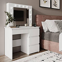 Стіл туалетний Beauty з LED-підсвіткою Білий діамант ТМ ARTinHEAD, фото 4