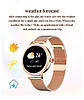 Смарт-годинник жіночий Lemfo WD01 Gold (дзвінки, вимірювання тиску та кисню) Amoled екран, 2 РЕМІНЦЯ, фото 3