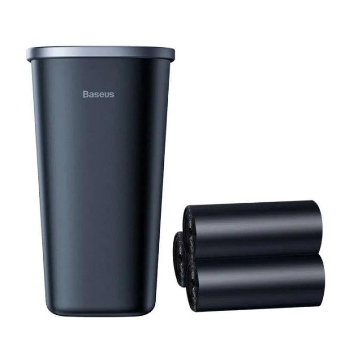 Автомобільний сміттєвий контейнер Baseus Dust-free Vehicle-mounted Trash Can(TrashBag 3 roll/90)Black