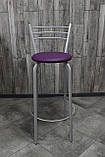 Стілець барний, для барної стійки, для кафе, високий стілець, металевий барний стілець, стілець для бара, фото 2