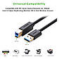Кабель UGREEN US210 USB 3.0 AM to BM Print Cable 2m (Black）(UGR-10372), фото 4