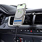 Автотримач для телефона з БЗП ACEFAST D18 in-car 2-in-1 magnetic wireless charging holder Black, фото 7