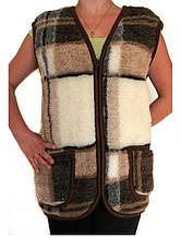 Жилетка з овчини без коміра "Eluna" оригінал ЖО2