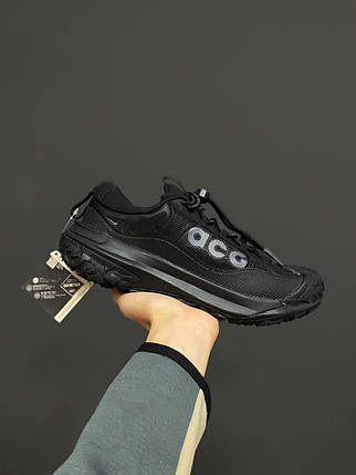 Зимові Чоловічі Кросівки Nike ACG Mountain Fly 2 Gore-Tex Low / Найк АСГ Маунтін Флай 2 Гор Текс Низькі Чорні, фото 1