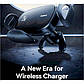 Автотримач для телефона з БЗП Baseus LightChaser Series Triple-Coil Wireless Charging Electric Car Mount, фото 9