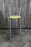 Стілець барний, для барної стійки, для кафе, високий стілець, металевий барний стілець, стілець для бара, фото 4