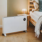 Конвекторний обігрівач Adler AD 7752 — 2000 Вт, механічний термостат, IP24, колеса, білий, фото 9