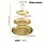 Підставка 3-ярусна Leeseph для святкового сервірування золота, фото 2