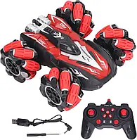 Машинка дрифт перевертня на пульті управління червона