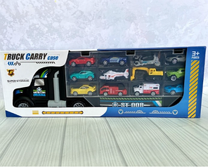 Іграшка для дітей Трейлер "Truck Carry 858" з різними видами машин 3+, фото 2