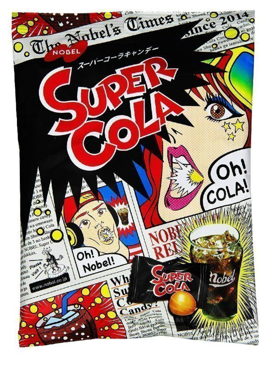 Японські цукерки Nobel Super Sour Cola 88 г