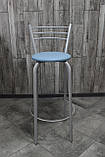 Стілець барний, для барної стійки, для кафе, високий стілець, металевий барний стілець, стілець для бара, фото 2
