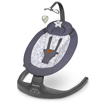 Центр гойдалки-шезлонг Lionelo Ralf Grey White Сірий