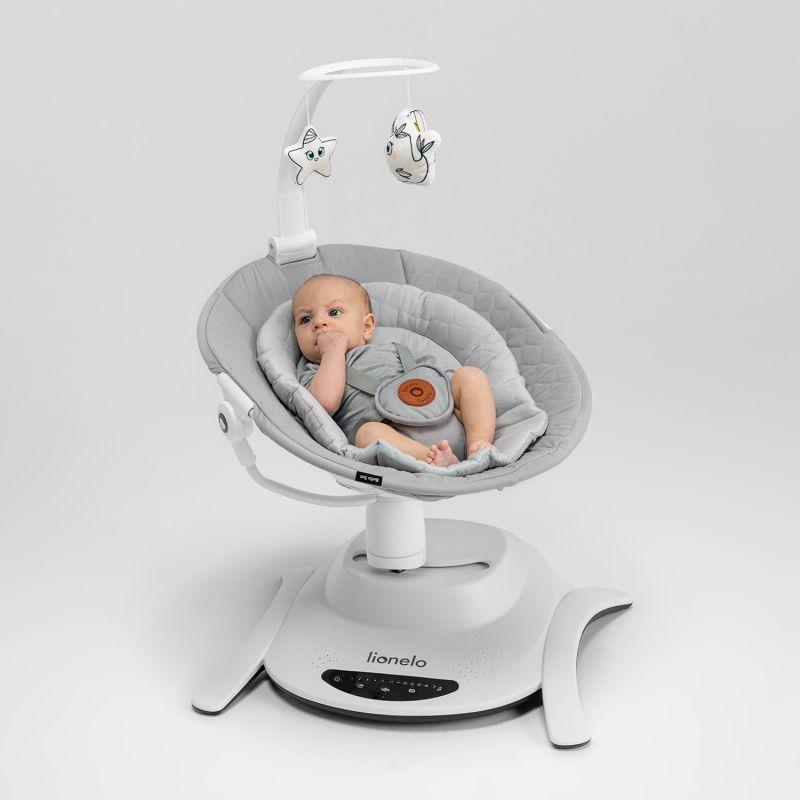 Центр гойдалки-шезлонг Lionelo Bella Grey Concrete Сірий