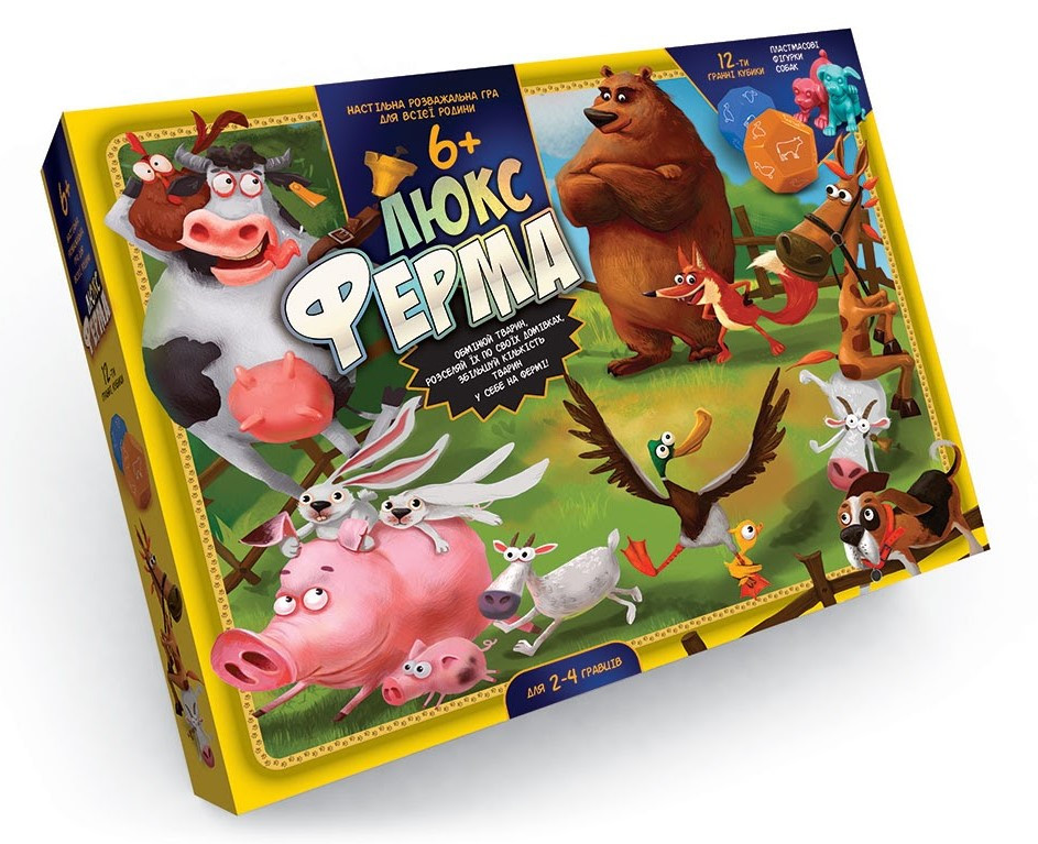 Гра велика настільна Danko Toys "Ферма ЛЮКС" арт. G-FL-UA-01-01, фото 1