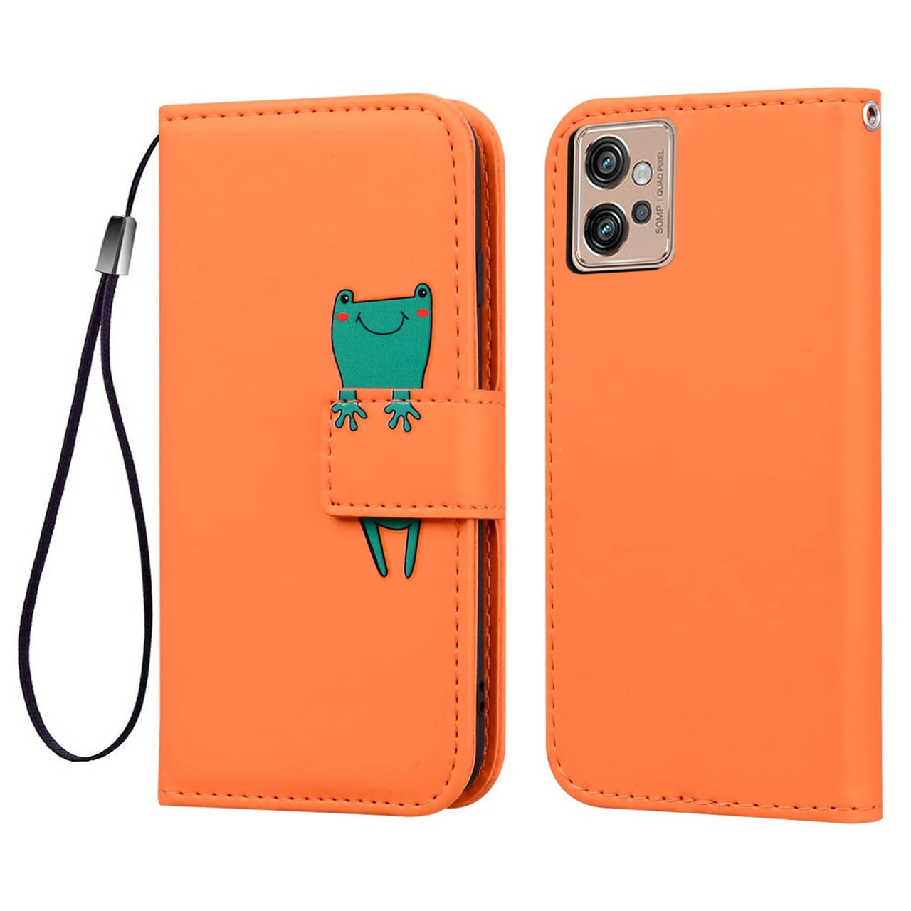 Чохол-книжка Animal Wallet для Motorola G32 Frog