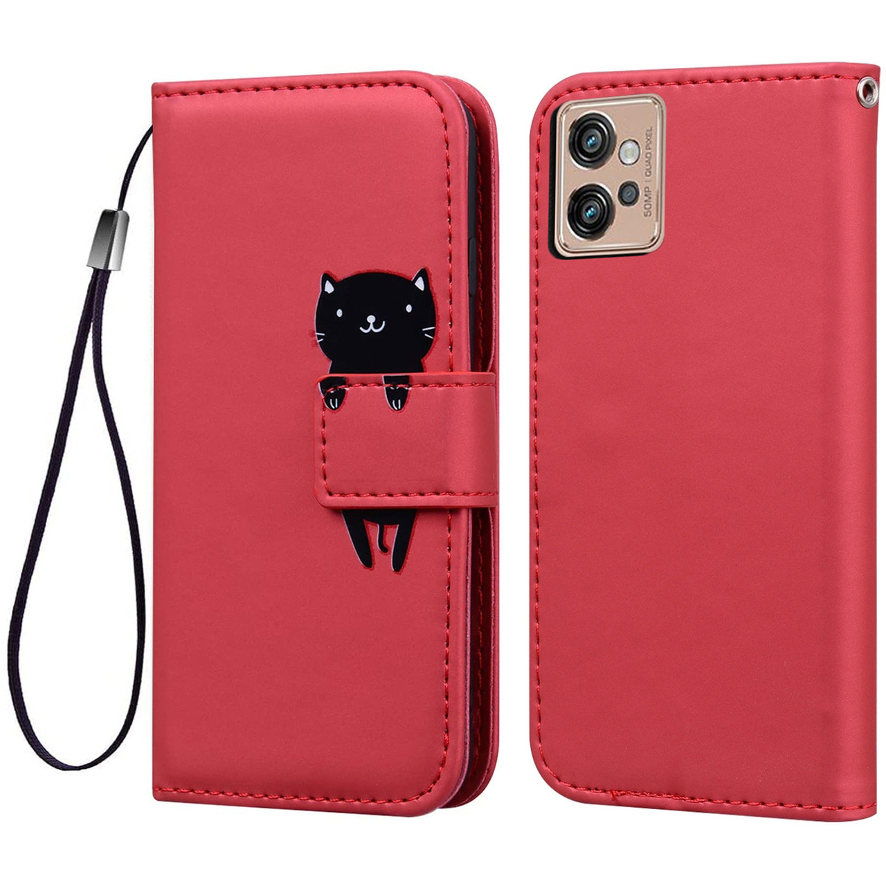 Чохол-книжка Animal Wallet для Motorola G32 Cat