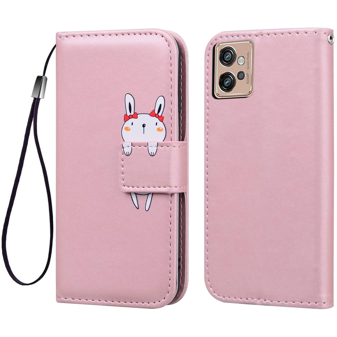 Чохол-книжка Animal Wallet для Motorola G32 Rabbit