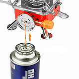 Туристична газова плита для природи, Пальник туристичний для походів Пальник газовий риболовлі HV-92, фото 3