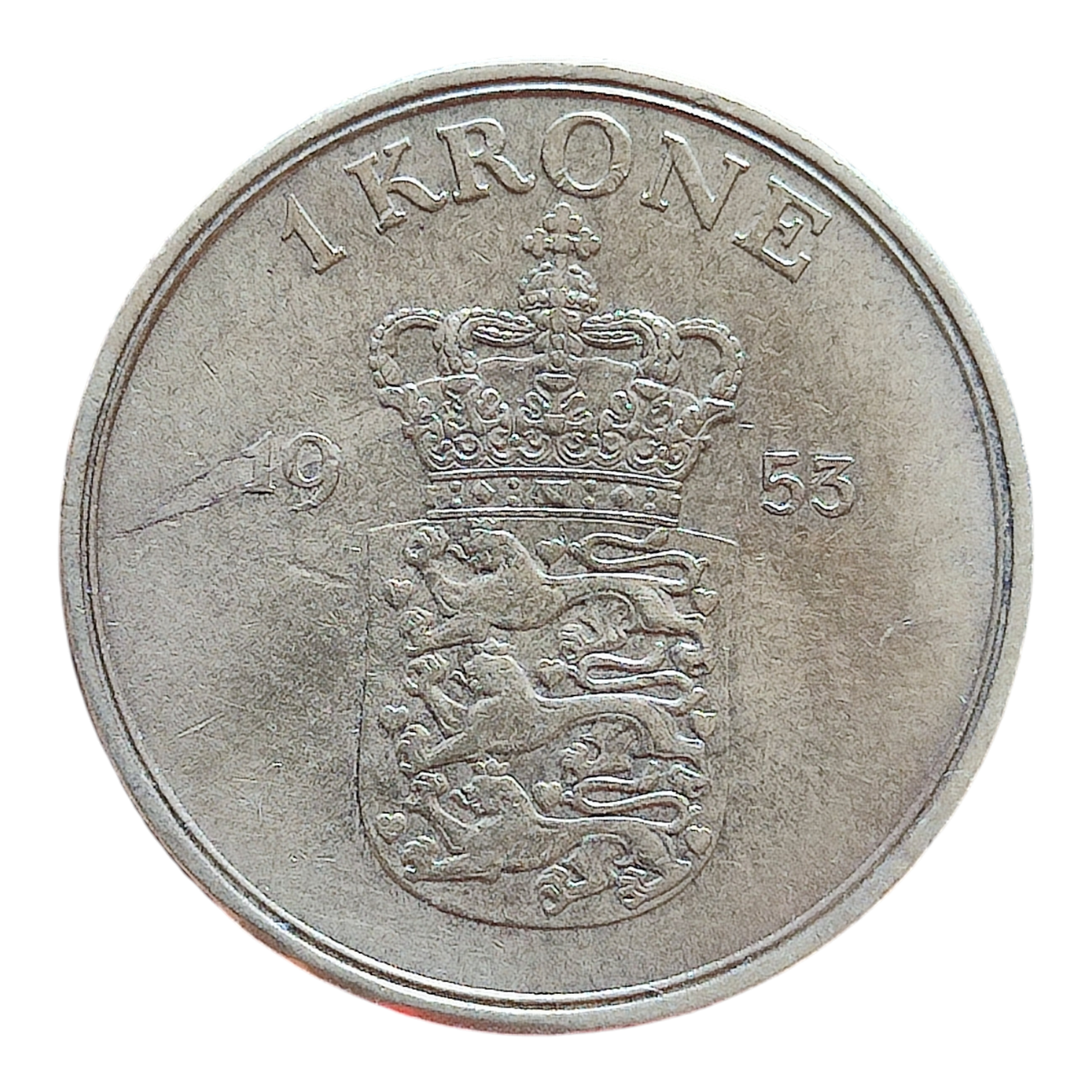 Данія 1 крона, 1953