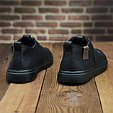 Кеди Чоловічі Шкіряні Чорні, фото 3