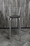 Стілець барний, для барної стійки, для кафе, високий стілець, металевий барний стілець, стілець для бара, фото 2