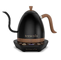 Електрочайник для кави Brewista Artisan Matt Black Wood 1000 мл з підтримкою температури