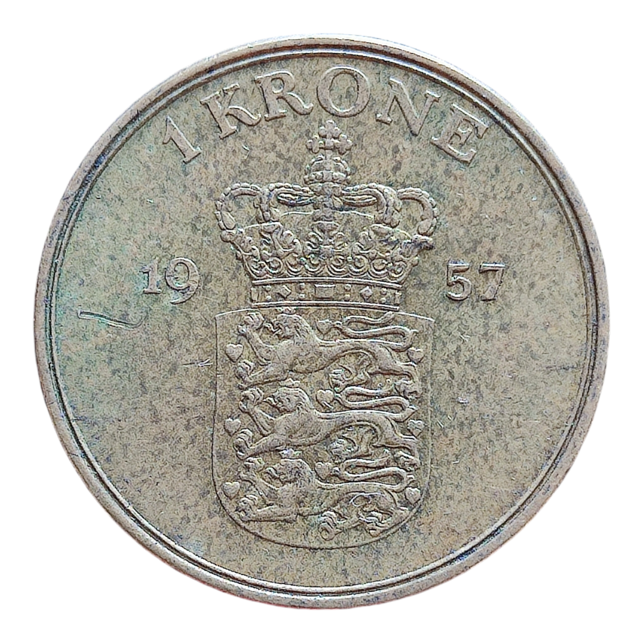 Данія 1 крона, 1957, фото 1