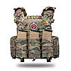 Плитоноска Neptun GEN4 V1 мультикам із системою швидкого скидання MOLLE + 3 підсумків, фото 3