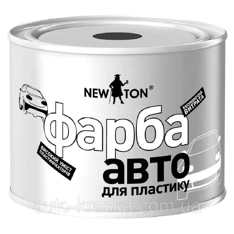 Фарба бамперна структурна (чорна) в банці 450мл NEW TON