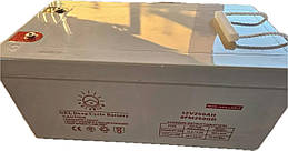 Гелева акумуляторна батарея 250А/год 12В Solarium 12V250AH 6FM250GD для ДБЖ 2025рік