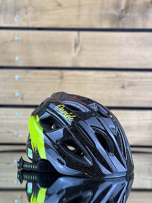 Шолом для велосипеда ONRIDE Rider чорний/зелений S (48-52 см)