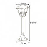 Світильник парковий стовпчик "NAR-5" Е27 840 мм алюміній, фото 2