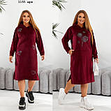 Спортивна тепла сукня батальна 1155 ерх, фото 4