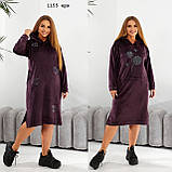 Спортивна тепла сукня батальна 1155 ерх, фото 3