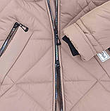 Зимова куртка пальто на дівчинку 7-14 років Довга дитяча курточка пуховик тепла парка для дівчат підлітків на зиму 128, фото 4