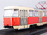 Модель Трамвай Tatra T3 бежево-червоний | SSM, фото 7
