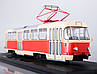 Модель Трамвай Tatra T3 бежево-червоний | SSM, фото 2