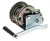 Ручна барабанна лебідка GEAR WINCH 850 кг з тросом 10 м, сталевий трос 4.5 мм, шестерне передавання, гальмо та колодка для під'єму, фото 2